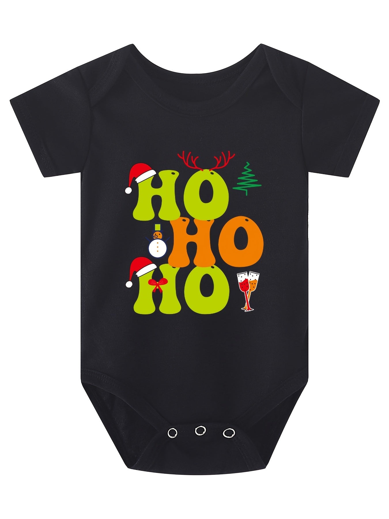 Christmas Costume Newborn Baby Romper Short Sleeve Onesie