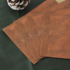 Pack of 10 Japanese Sealing Wax Envelopes Retro Postcards Love Letters