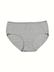 3 Pack Plus Size Panties Set Women's Plus Ditsy Floral Print Underwear