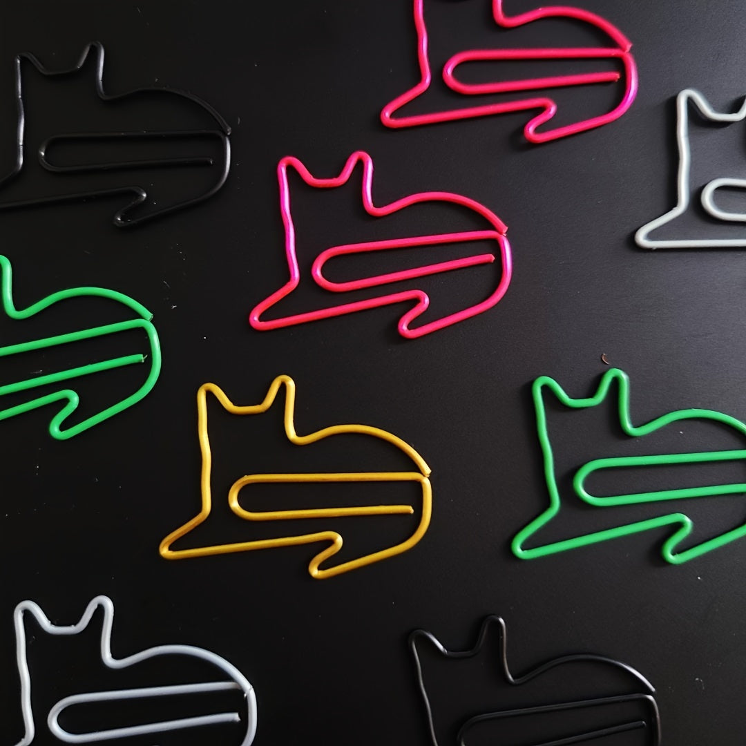 Cat Shaped Paper Clips for Office School Cat Lover
