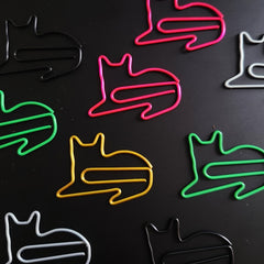 Cat Shaped Paper Clips for Office School Cat Lover