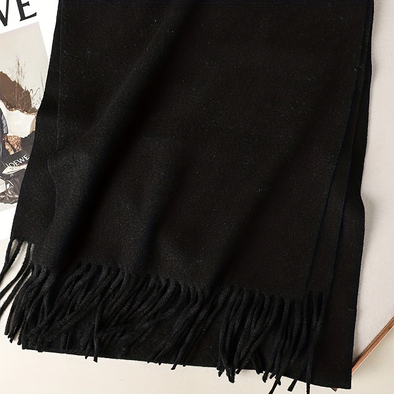 Unisex Windproof Plain Color Scarf for Outdoor