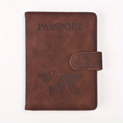 RFID Anti Theft Passport Card Bag Leather Wallet