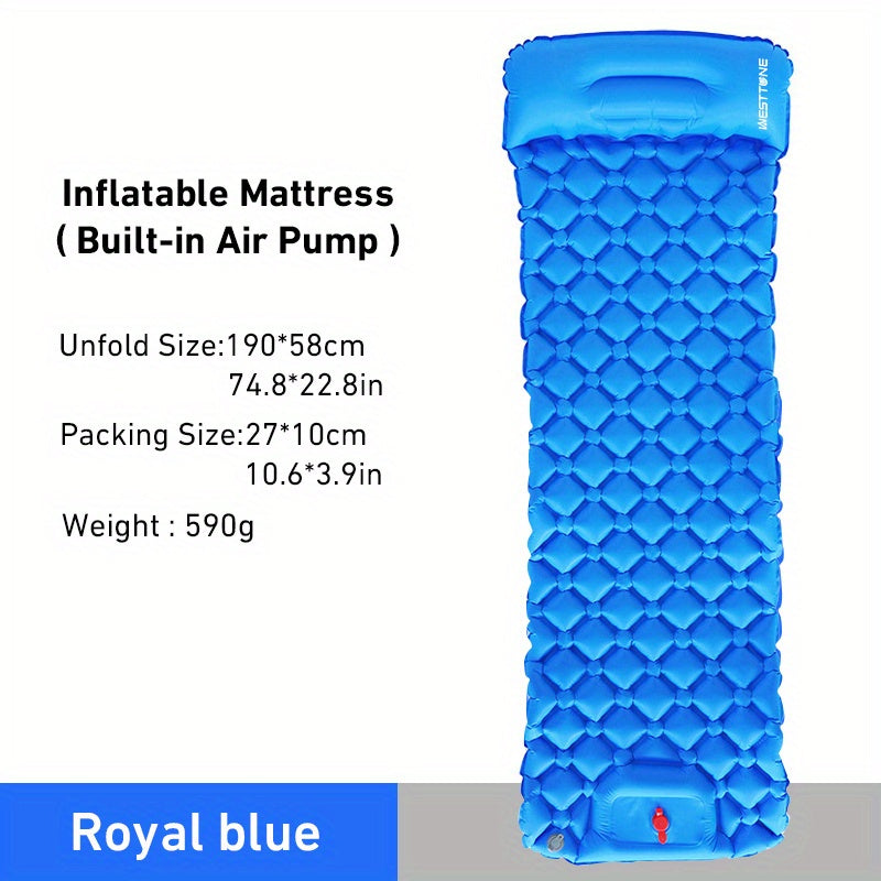 WESTTUNE Inflatable Mattress with Pillow for Hiking/Camping