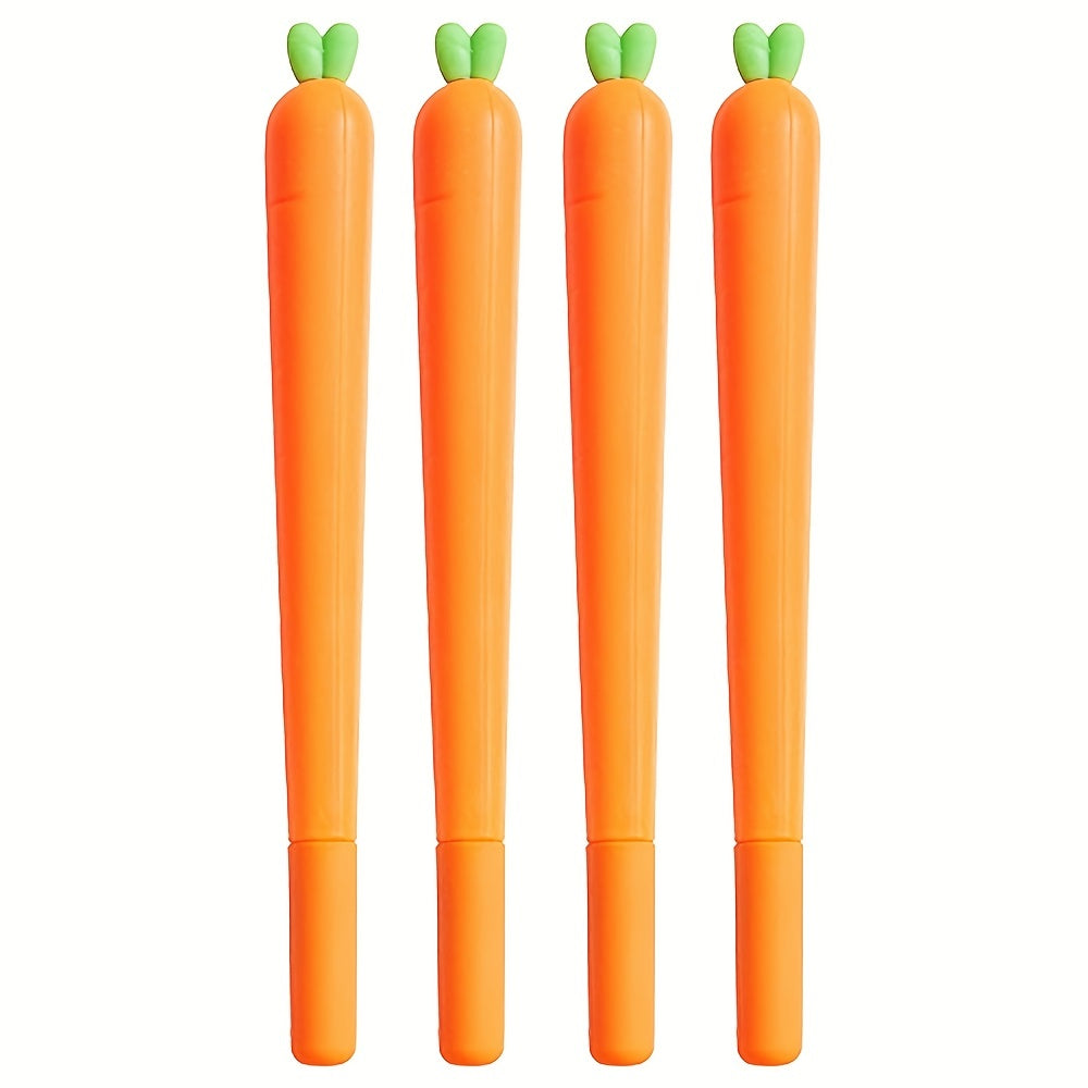 Carrot Shaped Gel Pen for Students & Office Workers