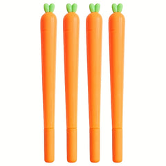Carrot Shaped Gel Pen for Students & Office Workers
