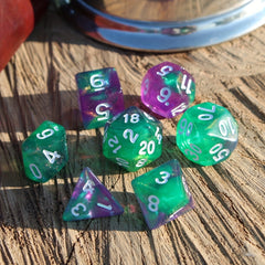 7pcs Starry Sky Dice RPG Dice Set