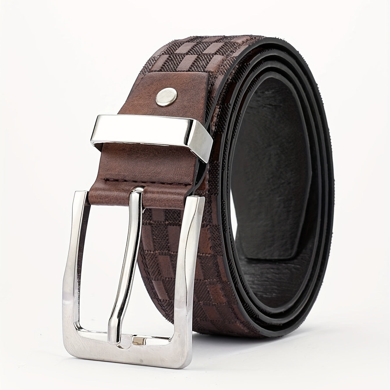 PU Striped Belt Accessories For Men