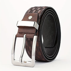 PU Striped Belt Accessories For Men