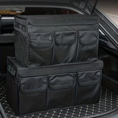Foldable Car Trunk Cargo Storage Bag with Lid