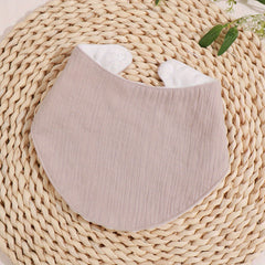 5pcs Baby Bibs Infant Fabric Bibs Triangle Scarf Feeding Burp Cloth