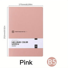 Colorful B5 Minimalist Notebook A6 Portable A5 Diary