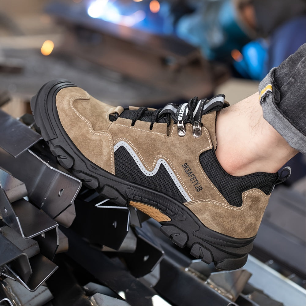 Men's High Top Mesh Safety Shoes with Steel Toe