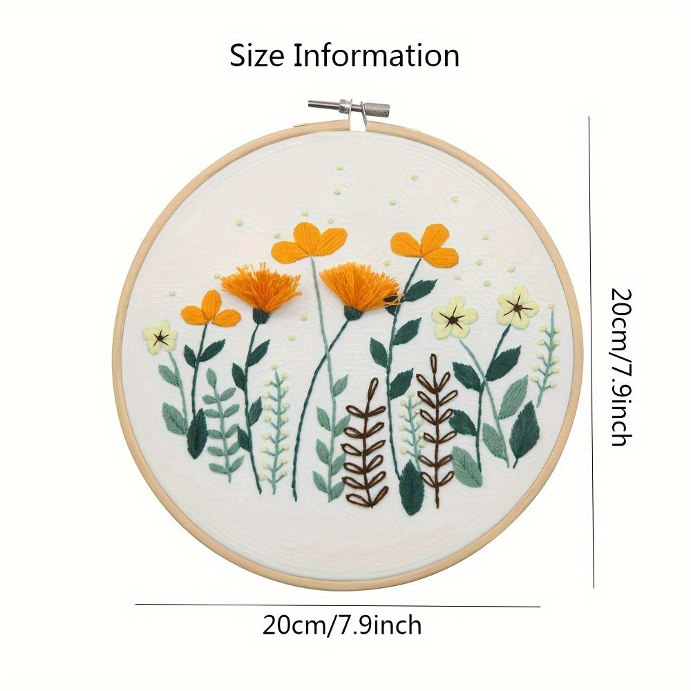 DIY Beauty 3D Floral Embroidery Kit for Beginners