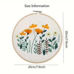 DIY Beauty 3D Floral Embroidery Kit for Beginners