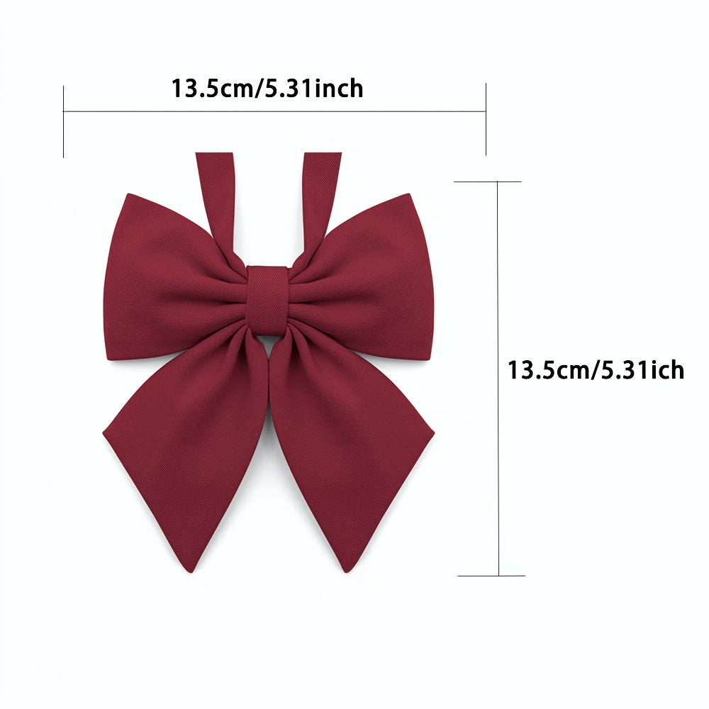 Solid Ladies Bow Tie Pre-tied Adjustable Bow Tie J K Cosplay