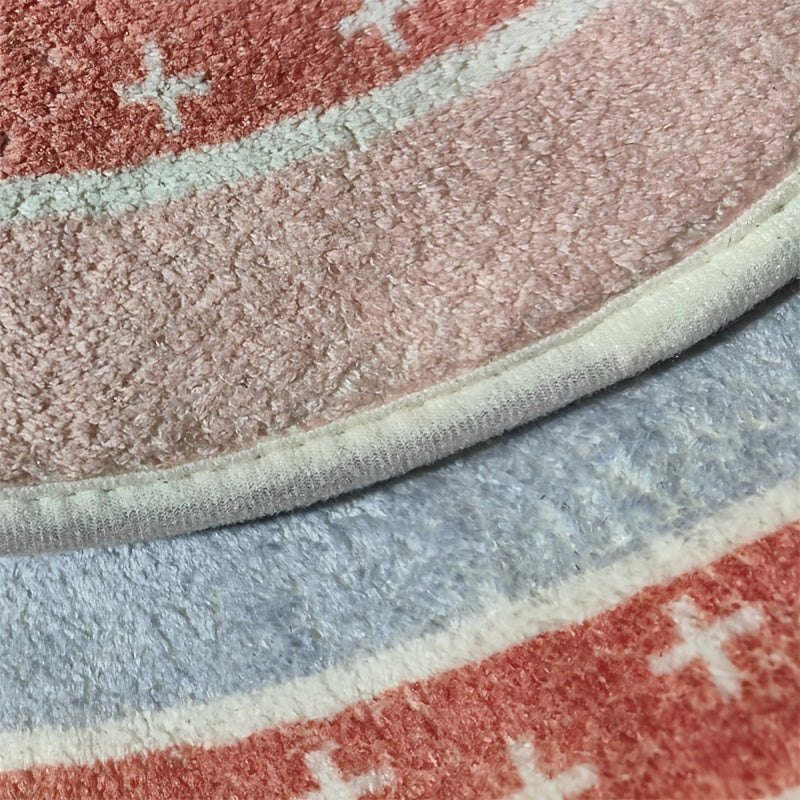 Soft Oval Long Strip Bedside Mat Cashmere Floor Mat