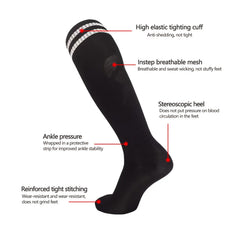 High Top Soccer Socks for Men and Women - Durable Athletic Socks