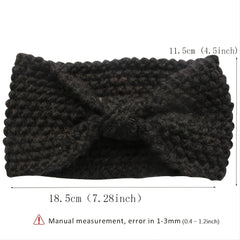 Vintage Winter Knitted Headband Hair Accessory Christmas