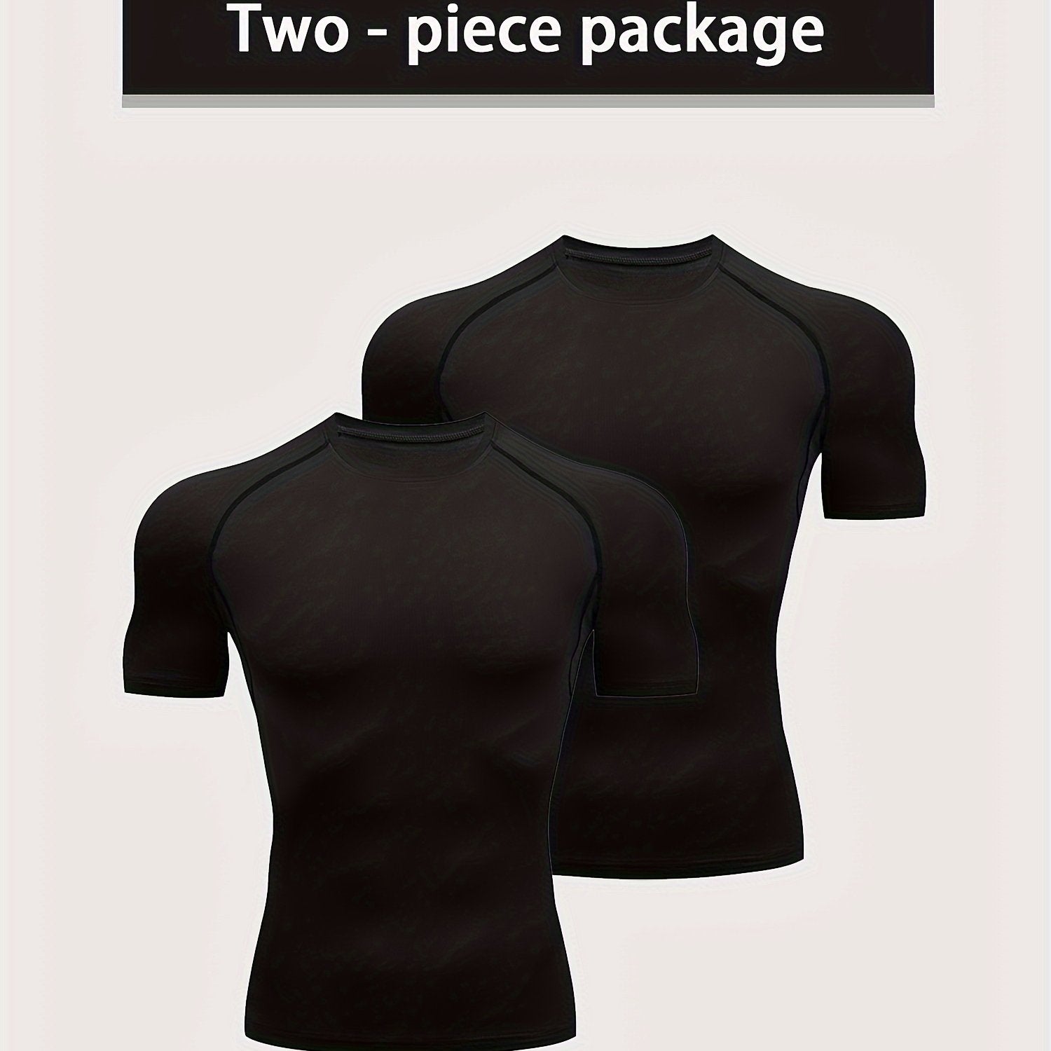 Men's Short Sleeve Compression T-Shirt for Fitness Activities