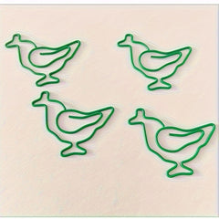 24pcs Chickens Metal Paper Clips Bookmarks Office School Stationery
