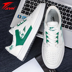 JNAK Bamboo Pattern Low Skate Shoes Lightweight Platform Sneakers