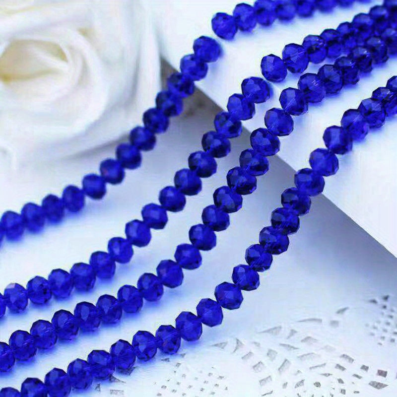 5x6mm Crystal Flat Faceted Beads DIY Glass Beads Bracelet Necklace