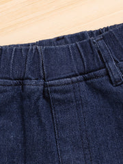 Floral Embroidered Jeans for Baby Girls