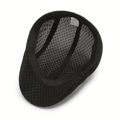 Mesh Breathable Flat Cap Newsboy Hats Sun Protection Visor Hat