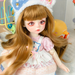 1pc Curly Soft Doll Wig for 1 4 BJD Dolls