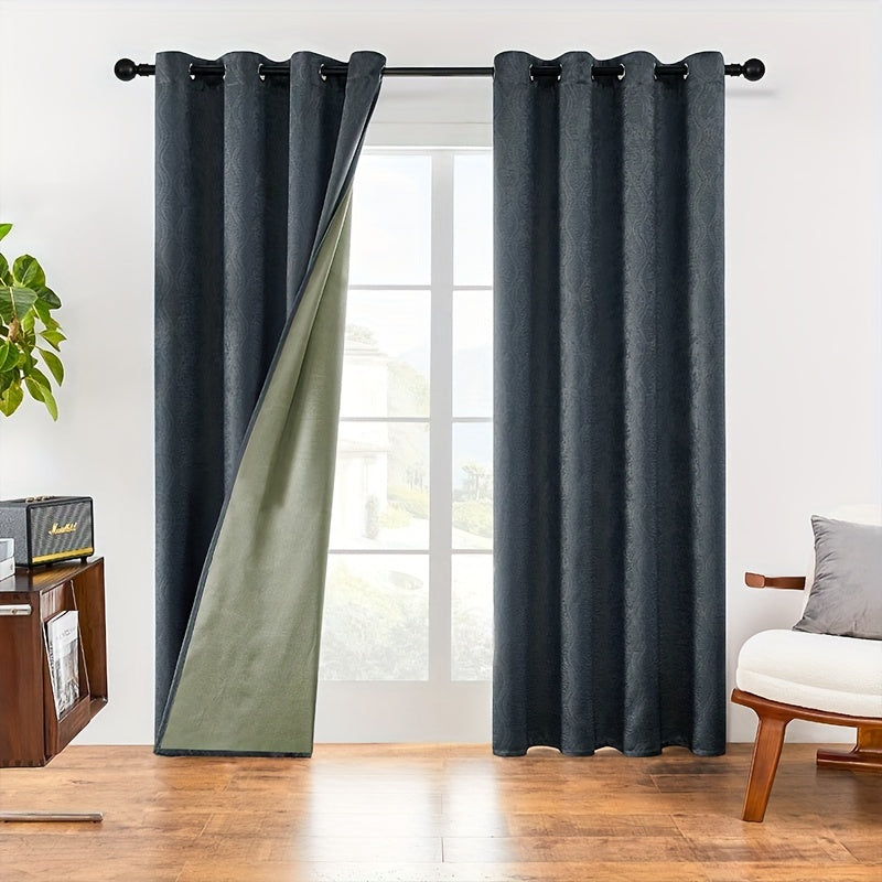 Blackout Velvet Curtains Room Decoration Large Window Blackout Velvet Curtain