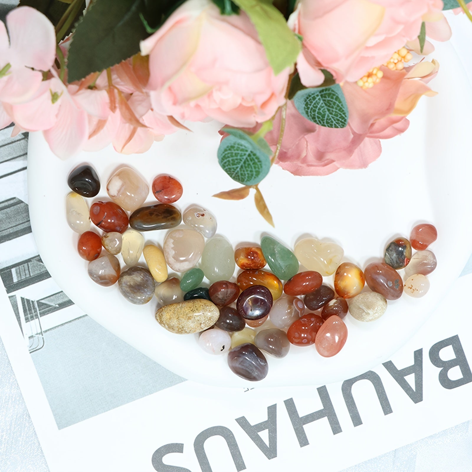 50g Agate Stone Gift - Colorful Natural Crystal 9-15mm