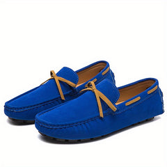 Men's Bowknot Loafer Shoes Non-slip Driving Moccasins
