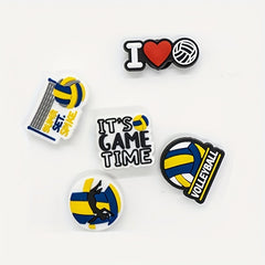 16pcs Volleyball Shoe Charms Decoration For Teens Men Women Boys And Girls