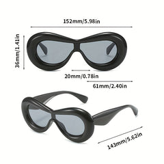 Y2K Candy Oversized Sunglasses Inflatable Thick Frame Shades