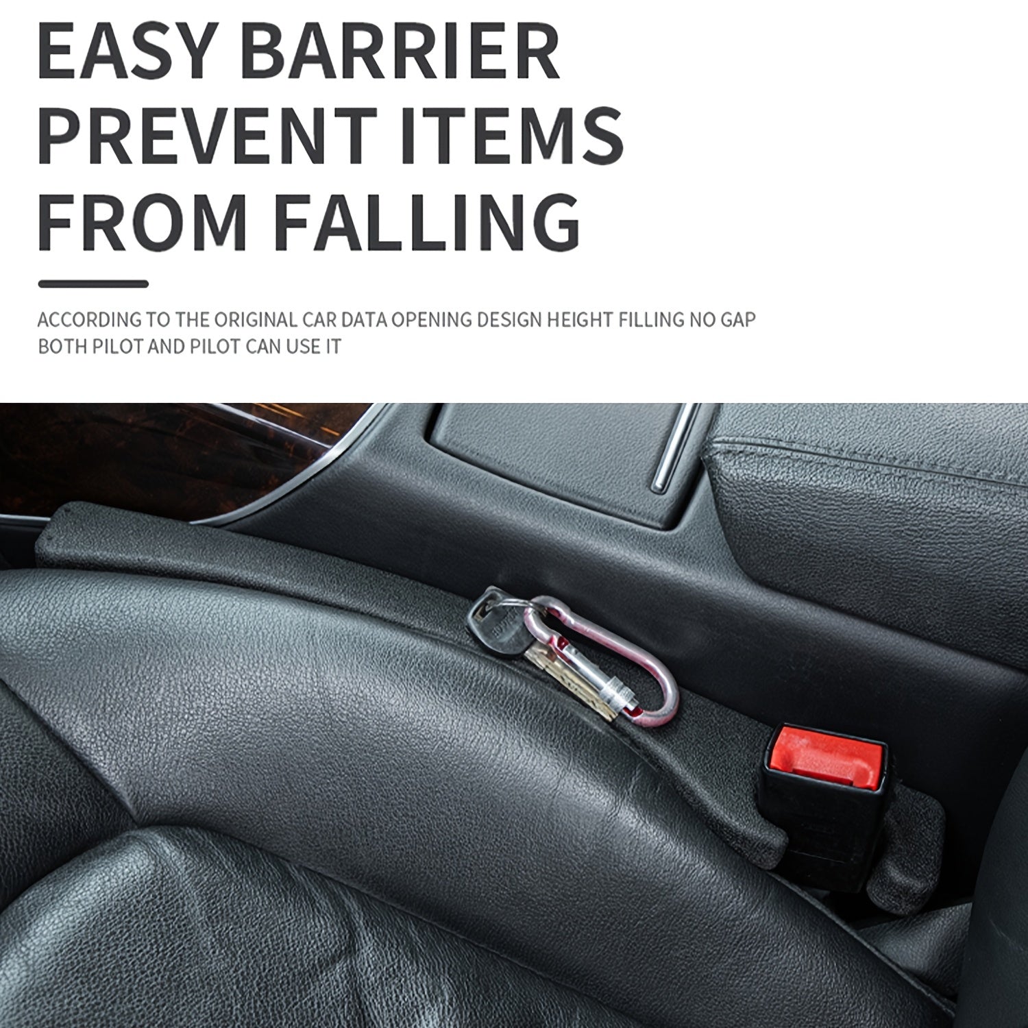 Car Seat Gaps Filler Organizer for Car - Seat Console Gaps Plug Strip Organizer