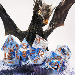 7pcs Resin Polyhedral Dice Set for RPG Board Games