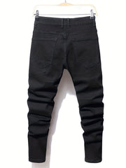 Men's Slim Fit Biker Jeans Casual Street Style Denim Pants