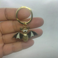 Cartoon Bat Keyring Metal Creative Keychain Pendant Halloween Gift