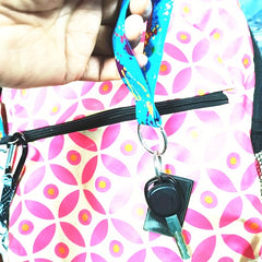Colorful Keychain with Metal Buckle Carabiner Pendant for Keys Backpacks