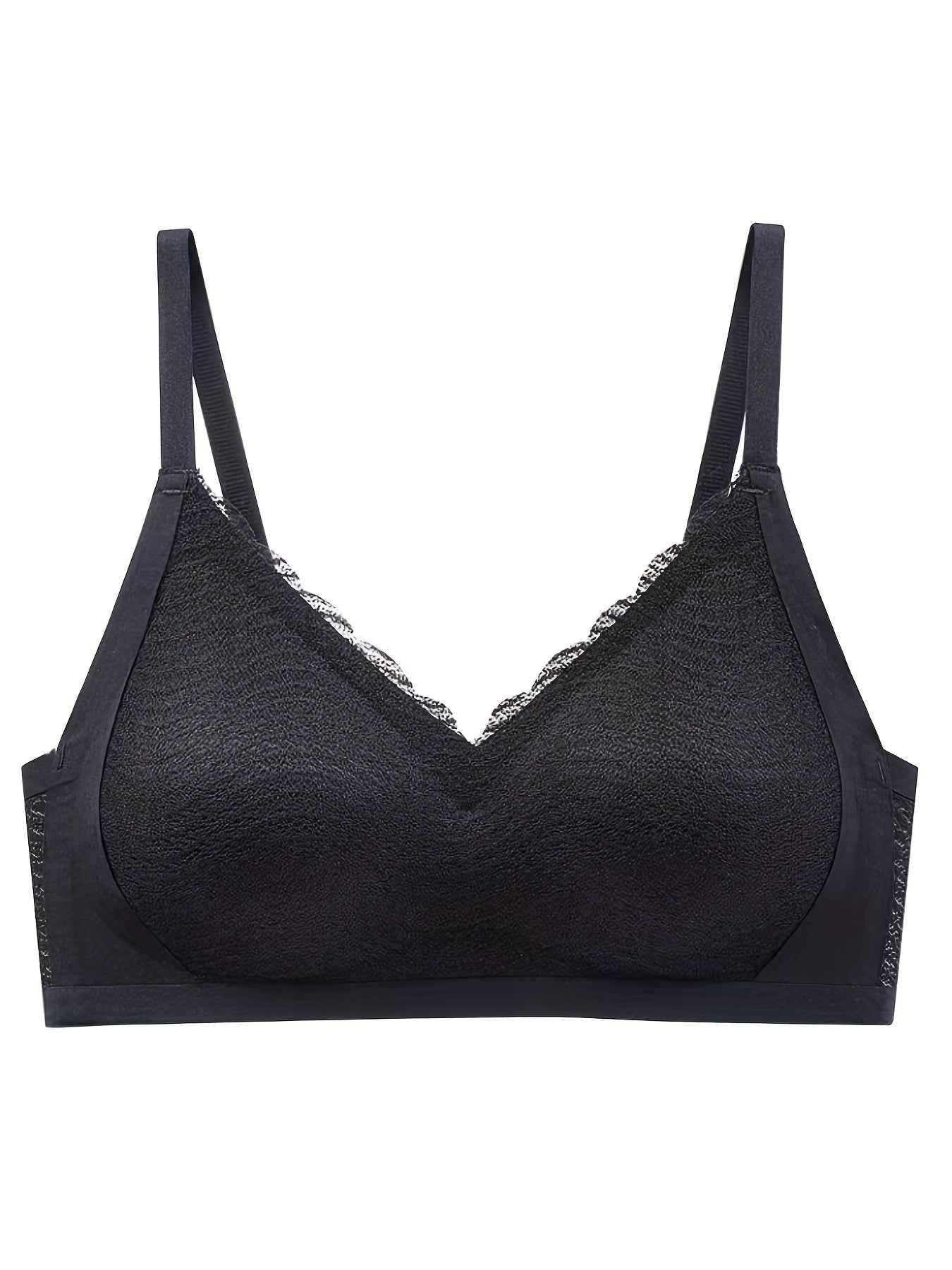 Lace Wireless Push Up Bra - Comfortable & Breathable
