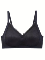 Lace Wireless Push Up Bra - Comfortable & Breathable