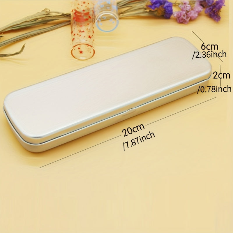 Metal Pencil Case Stationery Box Pencil Storage Back To School Supplies