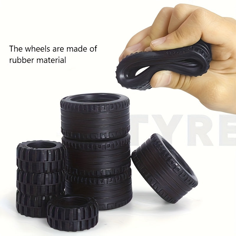 68pcs High Tech Building Blocks Gears Tires Tracks Wheels Accessories Pack