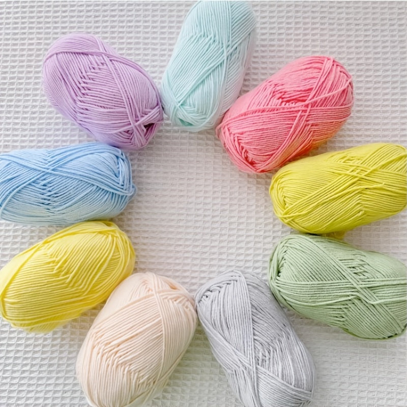 3pcs Acrylic Yarn Crocheting Knitting 4plys Soft DIY Line Sweater Hat