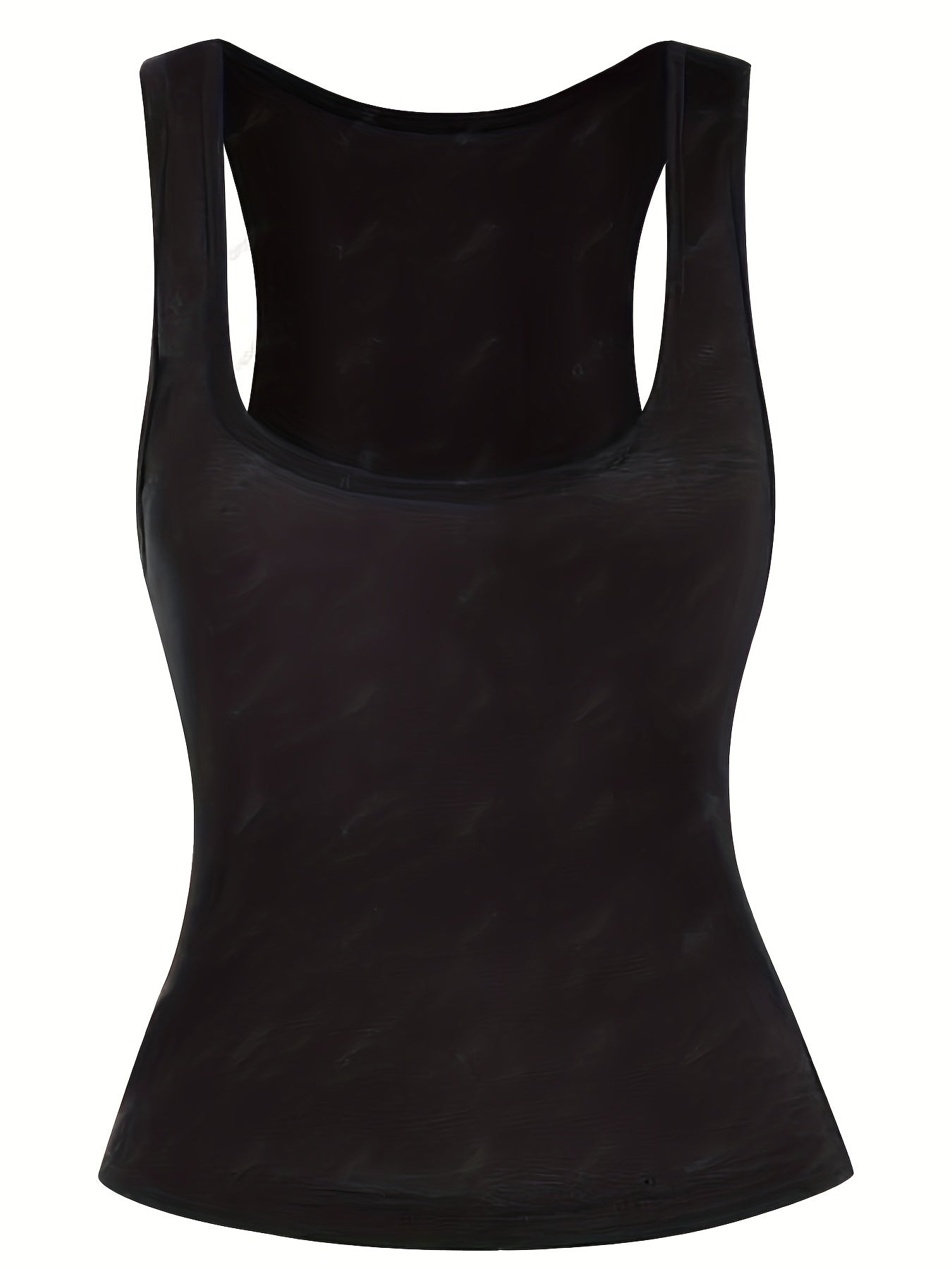 Casual Two-piece Set Scoop Neck Dress & Tank Top