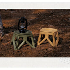 Portable Folding Step Stool for Adults Durable Plastic Camping Stool