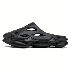 Men's Breathable Slip On Foam Runners Casual Outdoor Cut Out Clog Shoes
