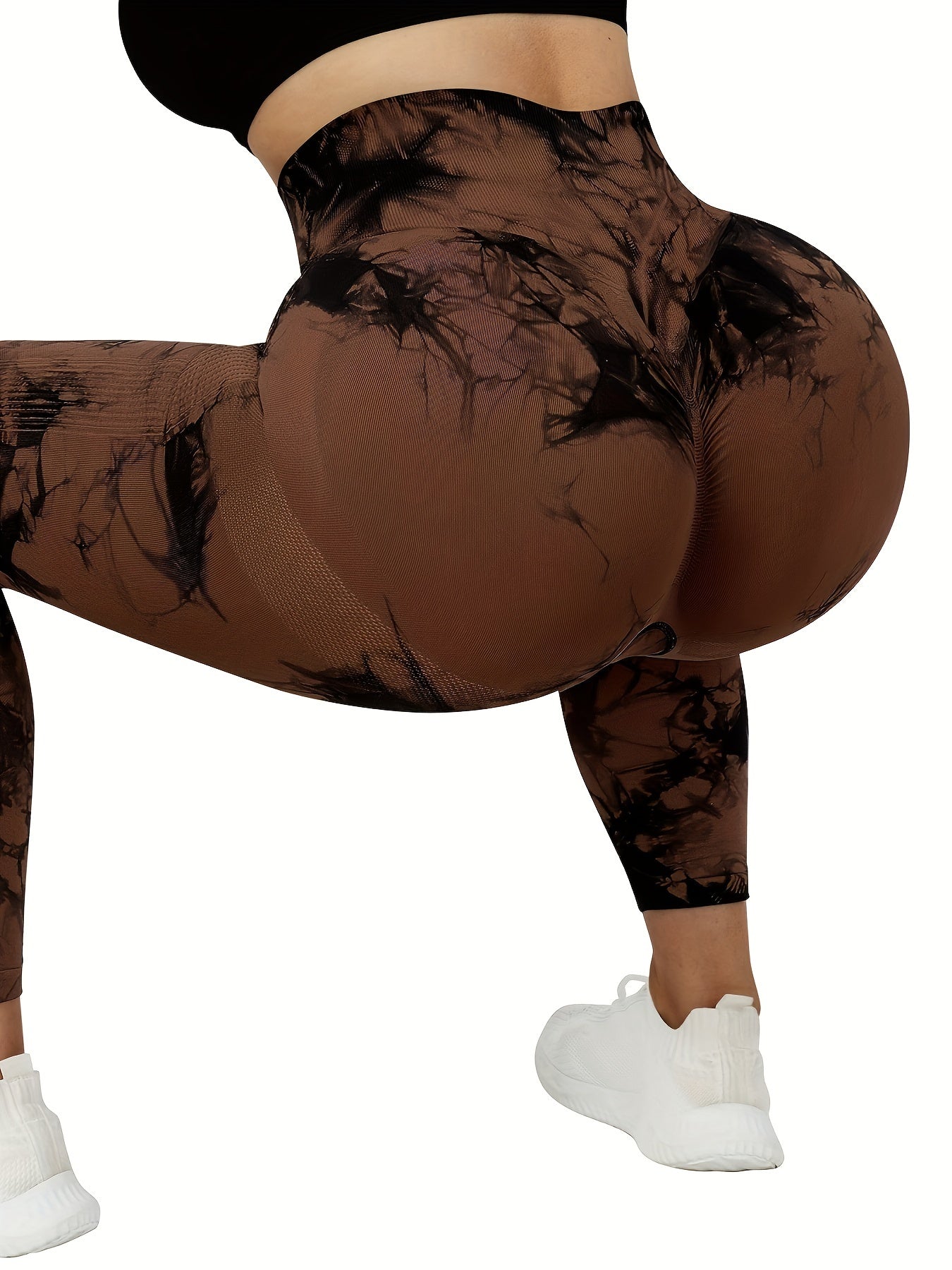 3 Pack Tie Dye High Waisted Leggings Scrunch Butt Yoga Gym Pants