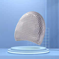 High Elasticity Waterproof Silicone Swimming Cap for Adults